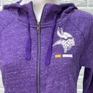NFL Official Minnesota Vikings Sweat Jacket Hoodie